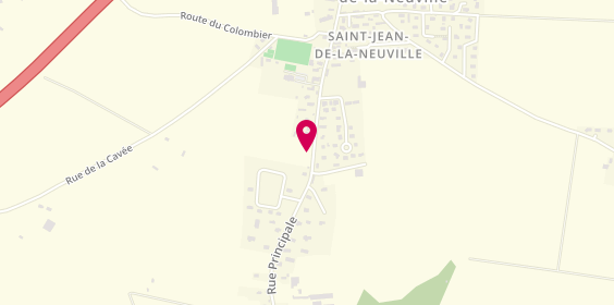 Plan de Taxi Delalandre, 44 Rue Principale, 76210 Saint-Jean-de-la-Neuville