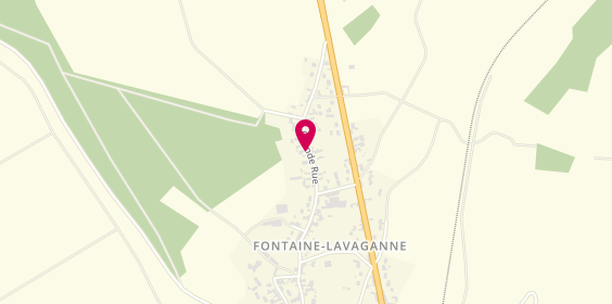Plan de J.r Taxi, 28 Grande Rue, 60690 Fontaine-Lavaganne