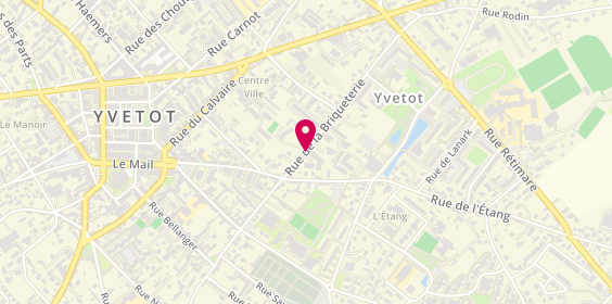 Plan de Aubry Taxi, 6 Rue de la Briquetterie, 76190 Yvetot