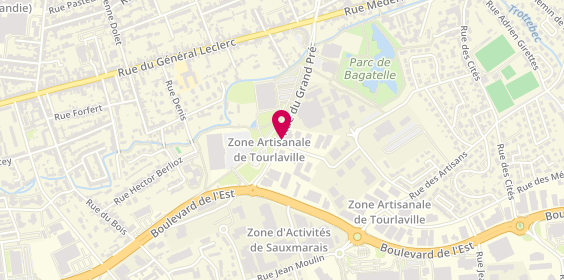 Plan de Tourlaville Ambulances, 15 Rue Entreprises, 50110 Tourlaville