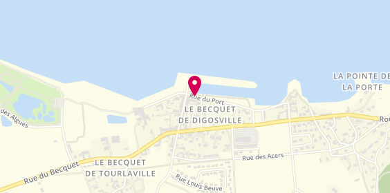 Plan de Alauna Taxi, 42 Rue du Port du Becquet, 50110 Tourlaville