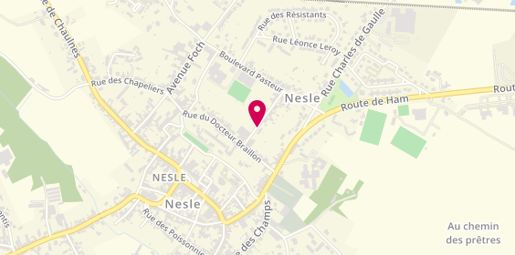 Plan de Taxi Nesle, Rue Doct Camille Gautier, 80190 Nesle