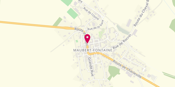 Plan de Les Taxis Marechal, 12 Route d'Hirson, 08260 Maubert-Fontaine