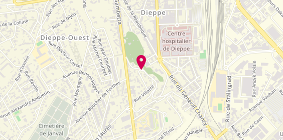 Plan de Allo Dieppe Radio Taxi, Château d'Eau Chemin Vertus, 76200 Dieppe