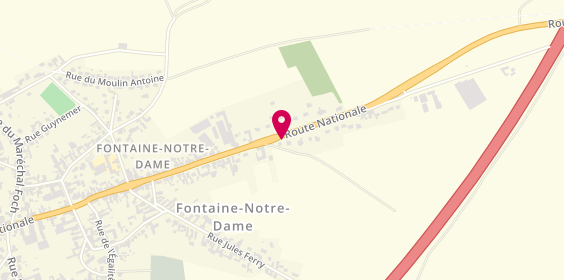 Plan de Taxi ALAIN Cambrai, 777 Route Nationale, 59400 Fontaine-Notre-Dame