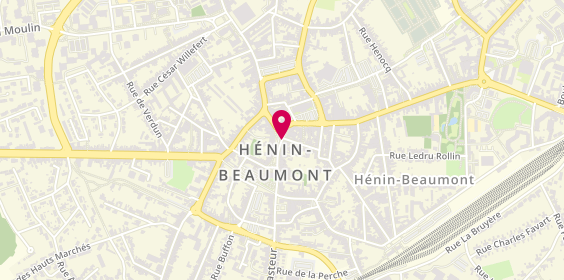 Plan de Allo Carnot Taxi Hénin Beaumont, Place Jean Jaurès, 62110 Hénin-Beaumont
