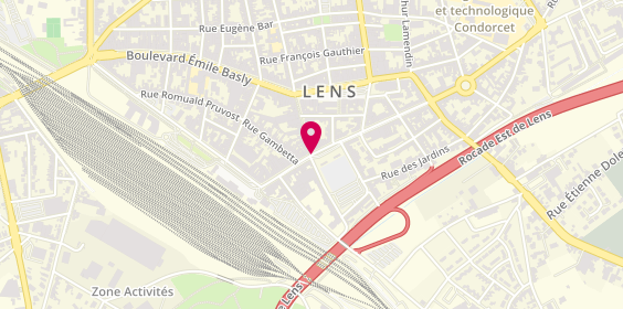 Plan de Taxi Union Lens, Place de la Gare, 62300 Lens