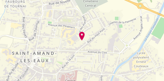 Plan de Taxi Bara, 501 Avenue Intervilles, 59230 Saint-Amand-les-Eaux