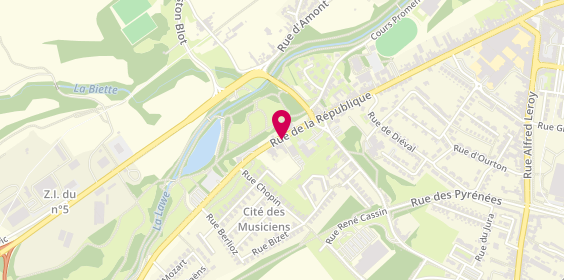 Plan de Café des Sports, 937 Rue République, 62700 Bruay-la-Buissière