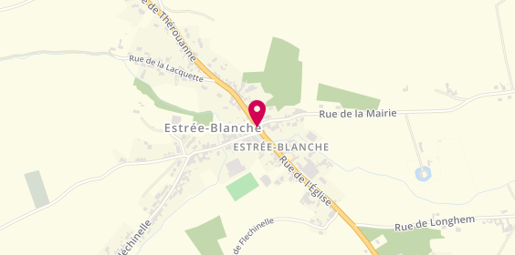 Plan de Estree Blanche Taxi, 18 Allées Marronniers, 62145 Estrée-Blanche