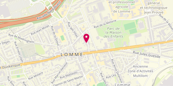 Plan de Taxis Jo, 9 Rue Pierre Curie, 59520 Marquette-lez-Lille