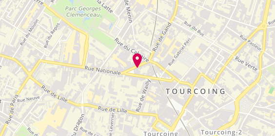 Plan de Taxi Tourcoing, 23 Rue Delobel, 59200 Tourcoing