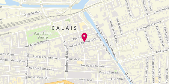 Plan de Taxi Guines, 42 Rue de la Pomme D Or, 62100 Calais